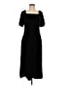 Ann Taylor LOFT Solid Black Casual Dress Size 6 - photo 1
