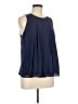 BCBGeneration 100% Polyester Blue Sleeveless Blouse Size M - photo 2