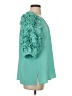Oddi 100% Polyester Teal 3/4 Sleeve Blouse Size S - photo 4
