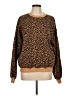 Fabletics Animal Print Brown Pullover Sweater Size L - photo 1