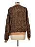 Fabletics Animal Print Brown Pullover Sweater Size L - photo 2