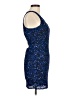 Parker 100% Polyester Stars Blue Cocktail Dress Size M - photo 4