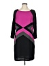 ICE 100% Polyester Color Block Black Casual Dress Size 12 - photo 1