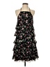 Gap 100% Polyester Floral Black Cocktail Dress Size S - photo 1
