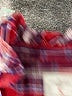 Gap 100% Cotton Plaid Red Long Sleeve Button-Down Shirt Size S - photo 7