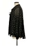 Crown & Ivy Polka Dots Black Long Sleeve Blouse Size M - photo 5