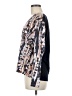 Reiss Gray Long Sleeve Silk Top Size M - photo 5