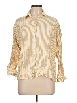 Max Studio 3/4 Sleeve Button Down Shirt
