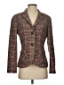Brooks Brothers 346 100% Wool Plaid Brown Wool Blazer Size 4 - photo 1
