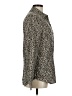 BeachLunchLounge Animal Print Brown Long Sleeve Blouse Size M - photo 4