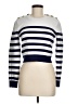 Generation Love Stripes Silver Pullover Sweater Size M - photo 1