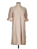 Unbranded Solid Tan Casual Dress Size S - photo 1