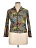 Joe Boxer 100% Polyester Gray 3/4 Sleeve Blouse Size XL - photo 1