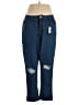 Nasty Gal Inc. Solid Blue Jeans Size 14 - photo 1