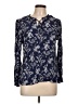 Talbots 100% Rayon Blue Long Sleeve Blouse Size L - photo 1