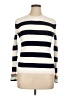 Ann Taylor LOFT Stripes Ivory Turtleneck Sweater Size L - photo 1