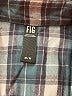 Fig Plaid Teal Long Sleeve Button-Down Shirt Size M - photo 4