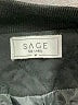 Sage the Label 100% Polyester Argyle Black Jacket Size M - photo 6