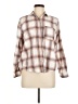 Universal Thread 100% Cotton Plaid Tan Long Sleeve Button-Down Shirt Size M - photo 1