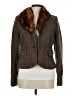 Black Rivet 100% Polyester Tweed Brown Blazer Size 8 - photo 1