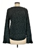 Unbranded 100% Polyester Polka Dots Black Long Sleeve Blouse Size M - photo 2