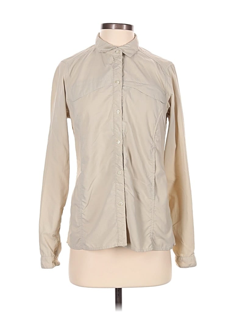 Pre-owned Exofficio Long Sleeve Button Down Shirt In Brown