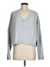 LA Hearts 100% Polyester Metallic Silver Pullover Sweater Size M - photo 1
