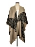 Umgee Aztec Or Tribal Print Jacquard Tan Poncho Size Sm - Med - photo 1