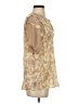Doe & Rae 100% Rayon Tan Short Sleeve Blouse Size S - photo 4