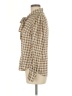 Ann Taylor 100% Polyester Plaid Tan Long Sleeve Blouse Size 6 - photo 5