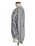 Kut from the Kloth 100% Rayon Animal Print Silver Gray Pullover Sweater Size M - photo 5