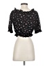 Express Black Short Sleeve Blouse Size M - photo 2