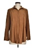 Chico's Brown Tan Long Sleeve Blouse Size Med (1) - photo 1