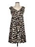 Donna Morgan Animal Print Brown Cocktail Dress Size 6 (petite) - photo 1