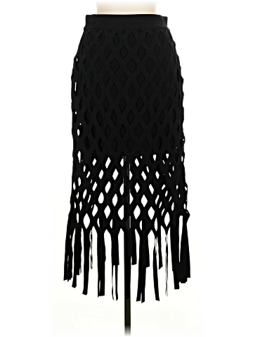 Herve Leger Fishnet Bandage Midi Skirt (view 2)