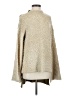 Mystree Tweed Tan Turtleneck Sweater Size S - photo 1
