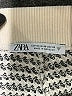 Zara Houndstooth Silver Black Casual Pants Size M - photo 4