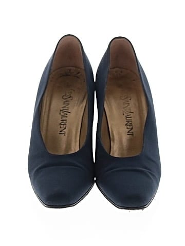 Yves Saint Laurent Vintage Satin Pumps (view 2)