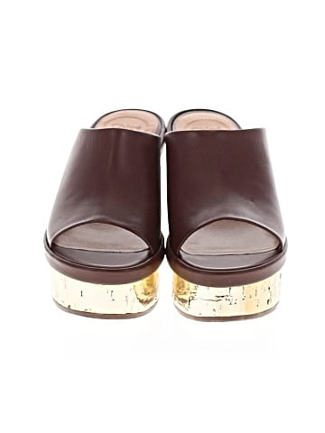 Chloé Leather Oli Platform Mules (view 2)