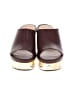 Chloé 100% Leather Brown Leather Oli Platform Mules Size EU (IT) 37 / US 7 - photo 2
