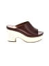 Chloé 100% Leather Brown Leather Oli Platform Mules Size EU (IT) 37 / US 7 - photo 1