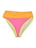 Popvil Color Block Yellow Swimsuit Bottoms Size XL (estimated) - photo 1