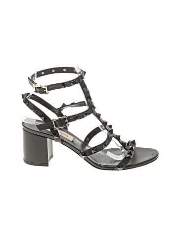 Valentino Leather Rockstud Sandals (view 1)