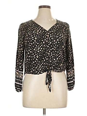 Hippie Rose 3/4 Sleeve Blouse (view 1)