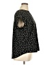 Monday Fun 100% Polyester Stars Black Short Sleeve Blouse Size 1X - photo 4