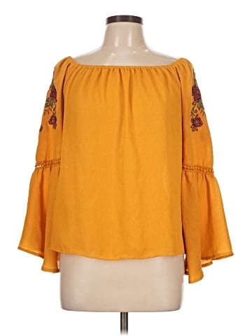 Blue Rain 3/4 Sleeve Blouse (view 1)