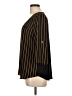 Unbranded Stripes Black 3/4 Sleeve Blouse Size L - photo 5
