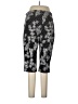 Weekends by Chico's Print Black Active Pants Size Lg (2) - photo 2