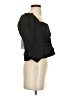 Something Navy 100% Polyester Black 3/4 Sleeve Top Size S - photo 4