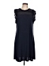 MICHAEL Michael Kors Blue Casual Dress Size L - photo 1